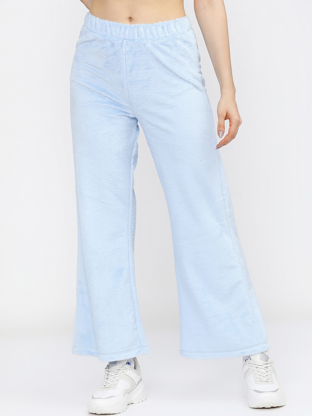 

Tokyo Talkies Women Blue Solid Track Pants