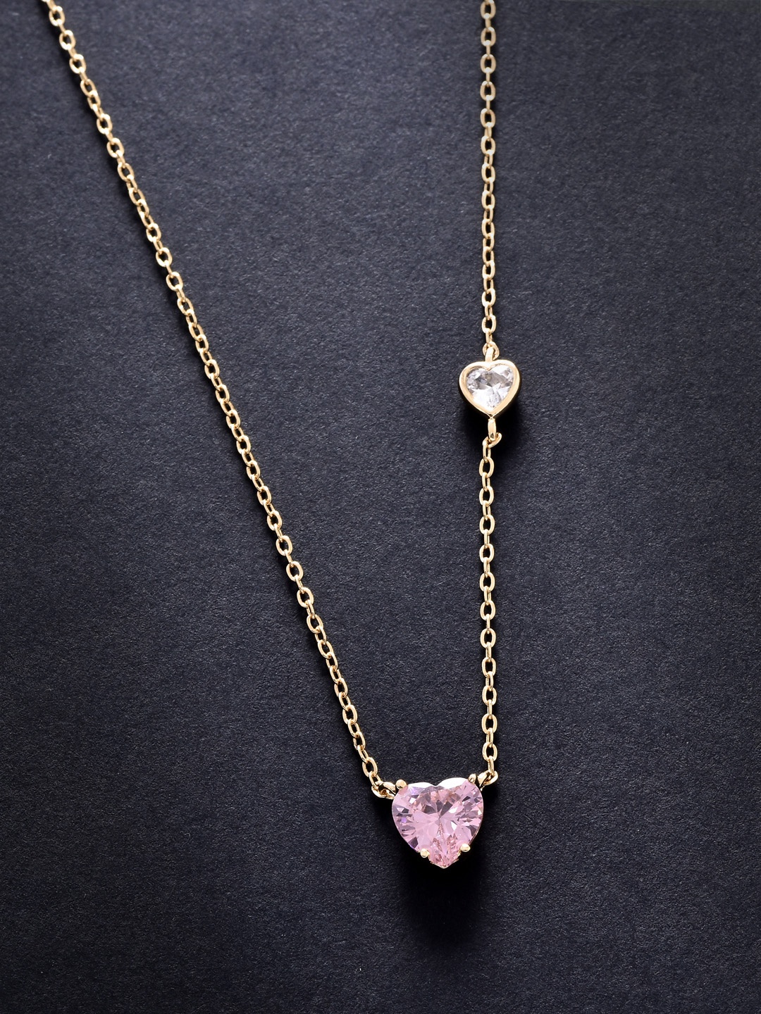 

MINUTIAE Rose Gold & Pink Brass Rose Gold-Plated Necklace