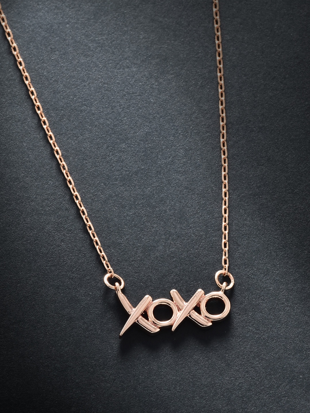 

MINUTIAE Rose Gold Brass Rose Gold-Plated Necklace