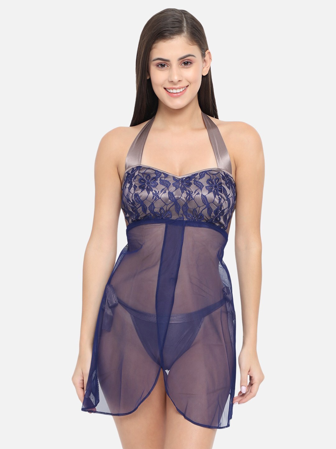 

Klamotten Blue & Grey Baby Doll