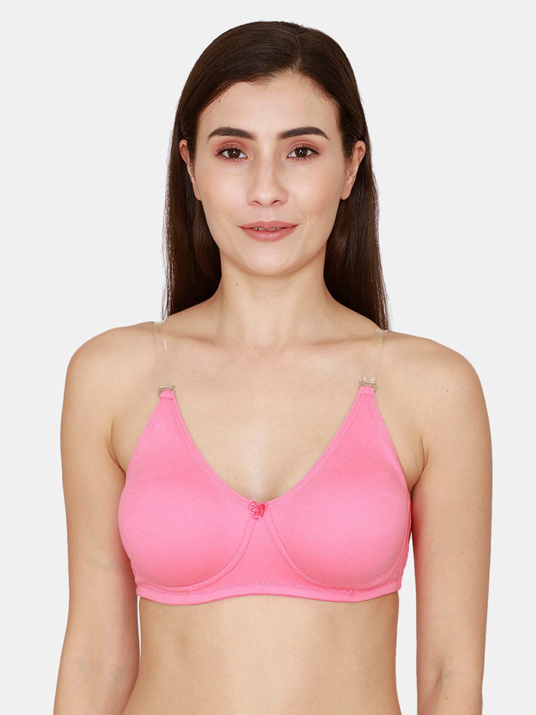 

Rosaline by Zivame Women Pink Solid Non Padded T Shirt Bra