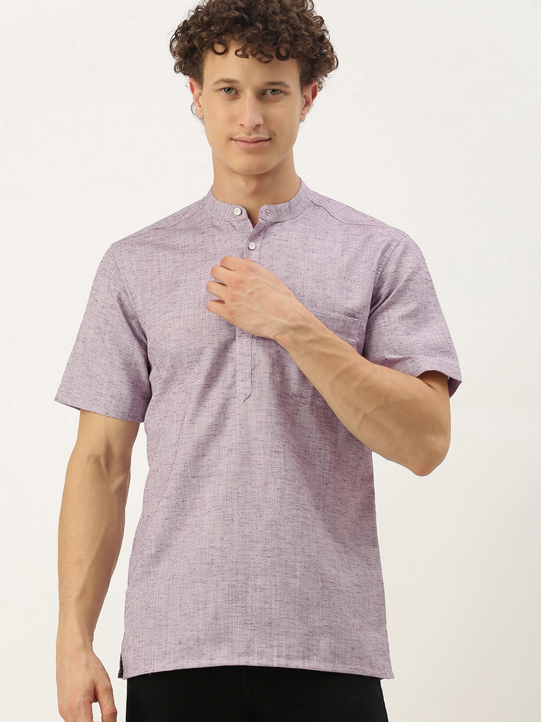 

IVOC Men Purple Kurta