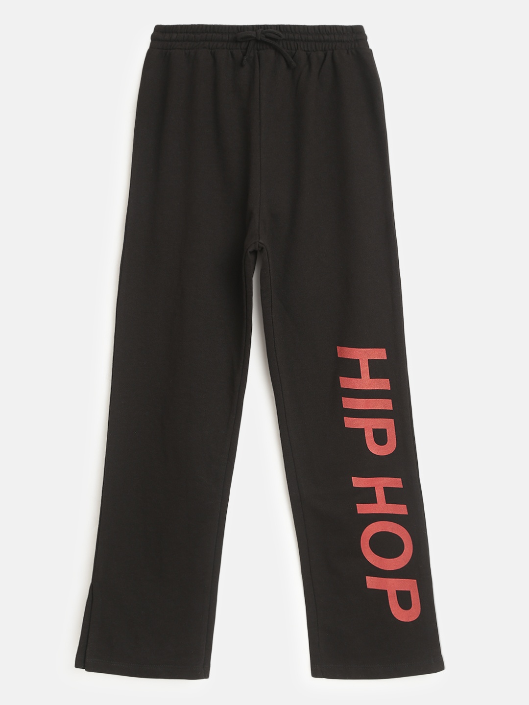 

Noh.Voh - SASSAFRAS Kids Black Printed Track Pants