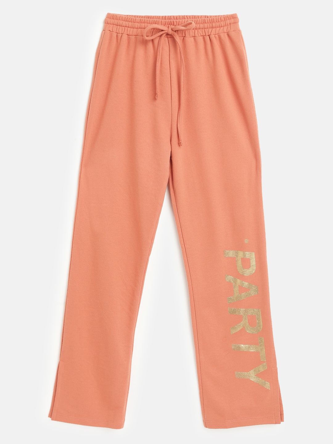 

Noh.Voh - SASSAFRAS Kids Peach-Coloured Printed Track Pants