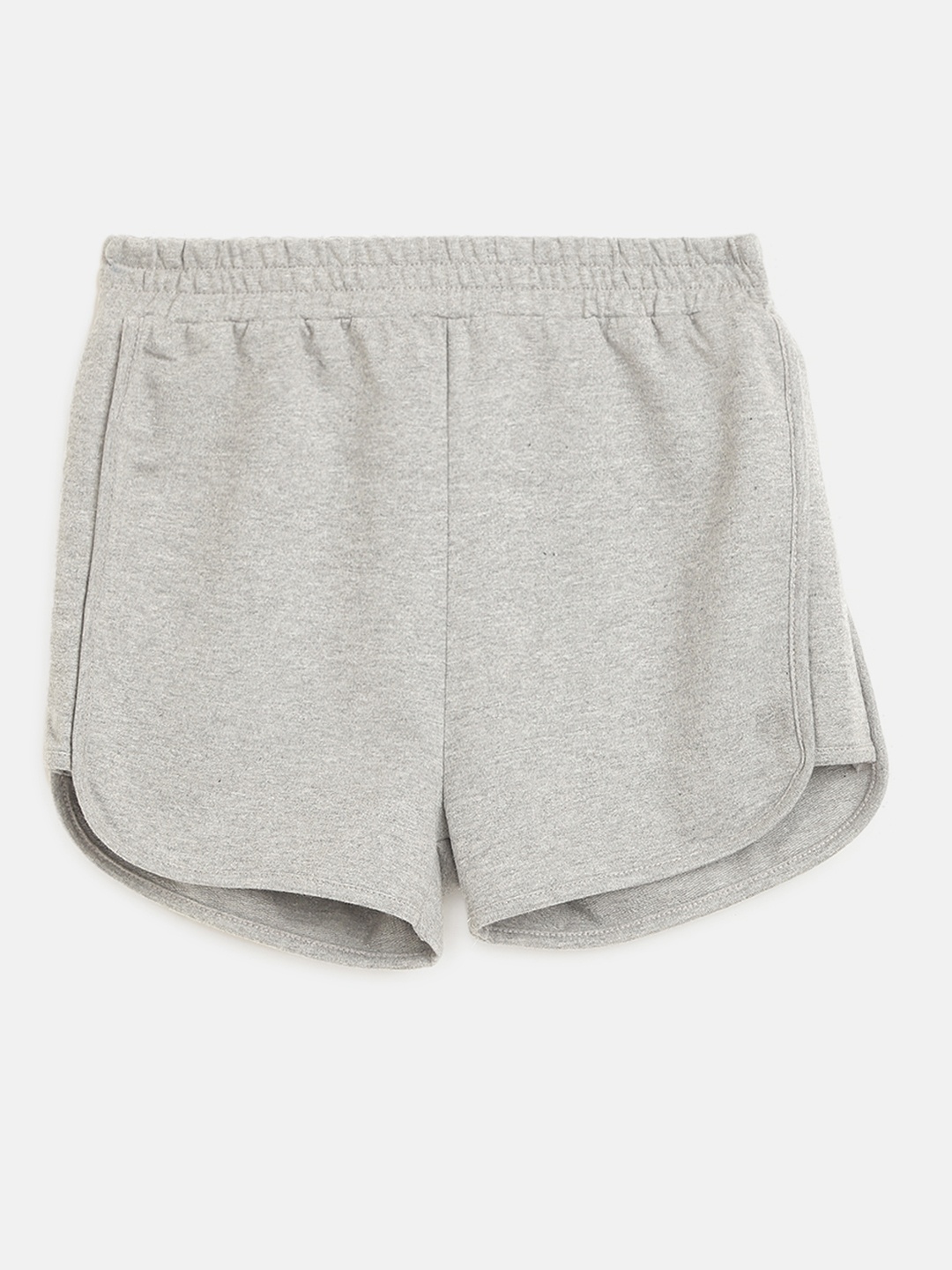 

Noh Voh - SASSAFRAS Kids Girls Grey Melange Solid Shorts