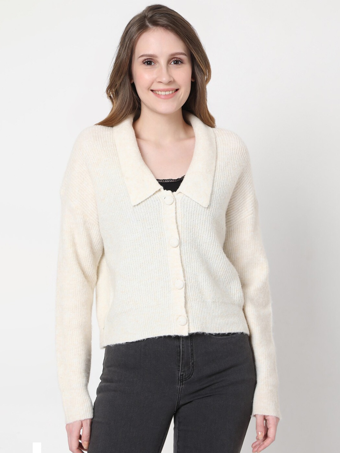 

Vero Moda Women Off White Cardigan