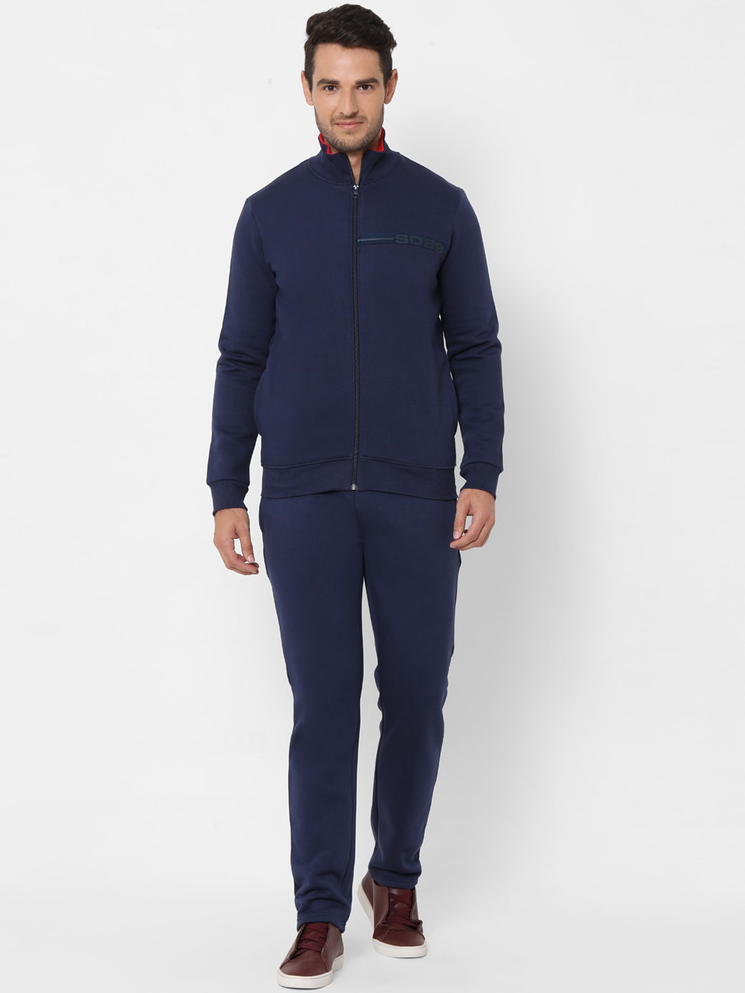 

Sweet Dreams Men Navy Blue Solid Track Suit