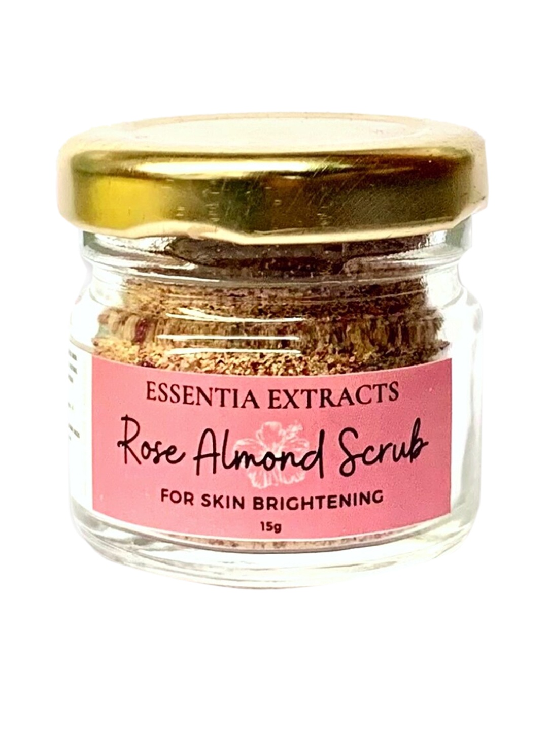 

ESSENTIA EXTRACTS Rose Almond Skin Brightening Face & Body Exfoliating Scrub - 15g, Brown