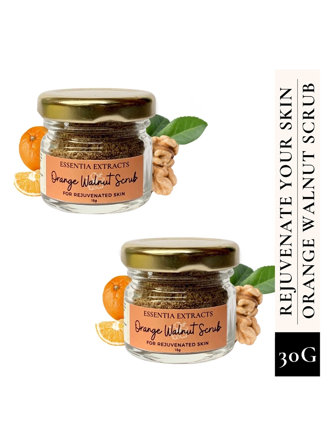 

ESSENTIA EXTRACTS Orange Walnut Face & Body Exfoliating Scrub-30gm, Brown