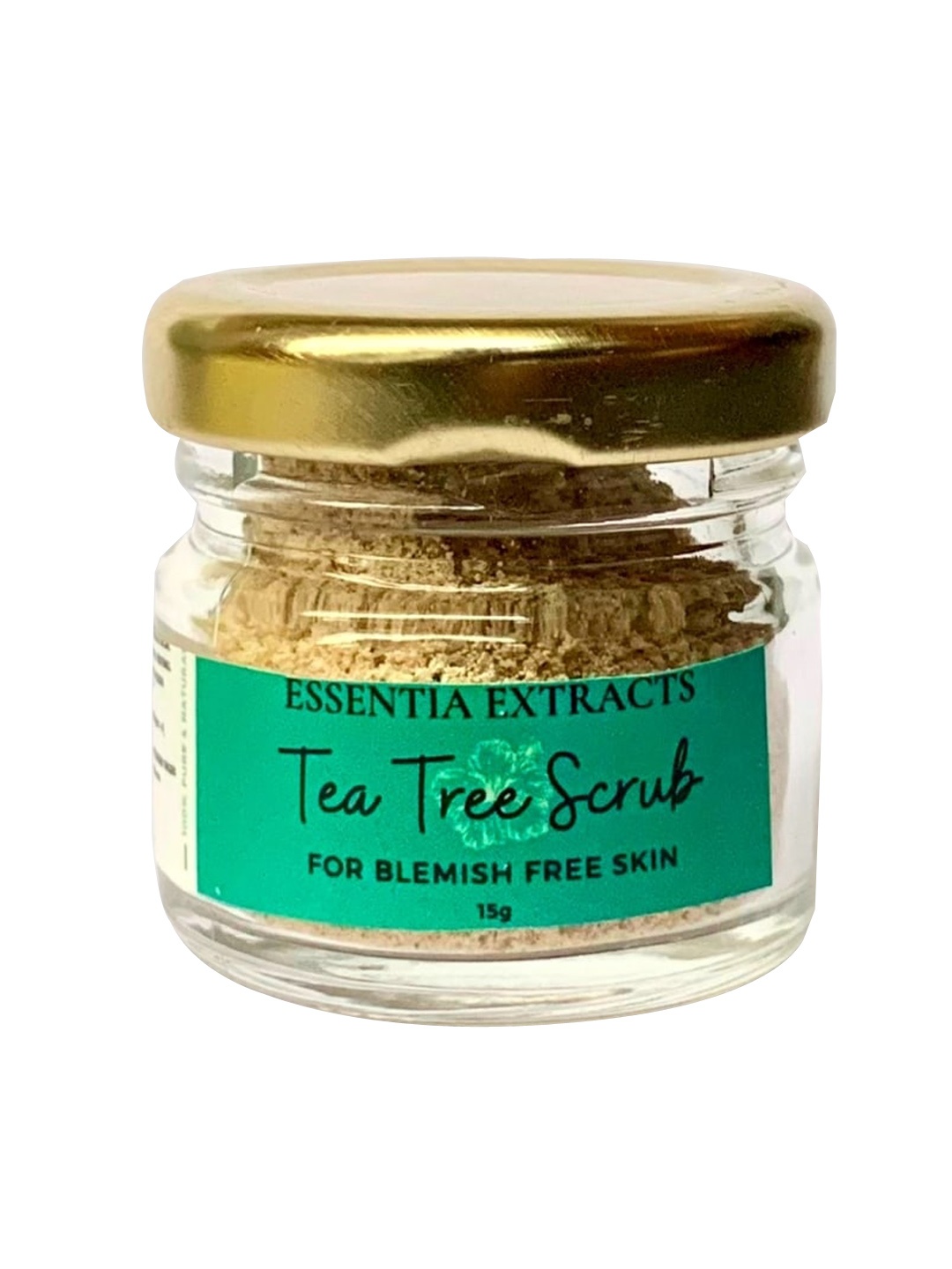 

ESSENTIA EXTRACTS Unisex Tea Tree Face & Body Exfoliating Scrub 15G, Brown