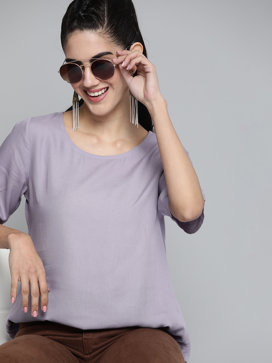 

HERE&NOW Lavender Solid Top