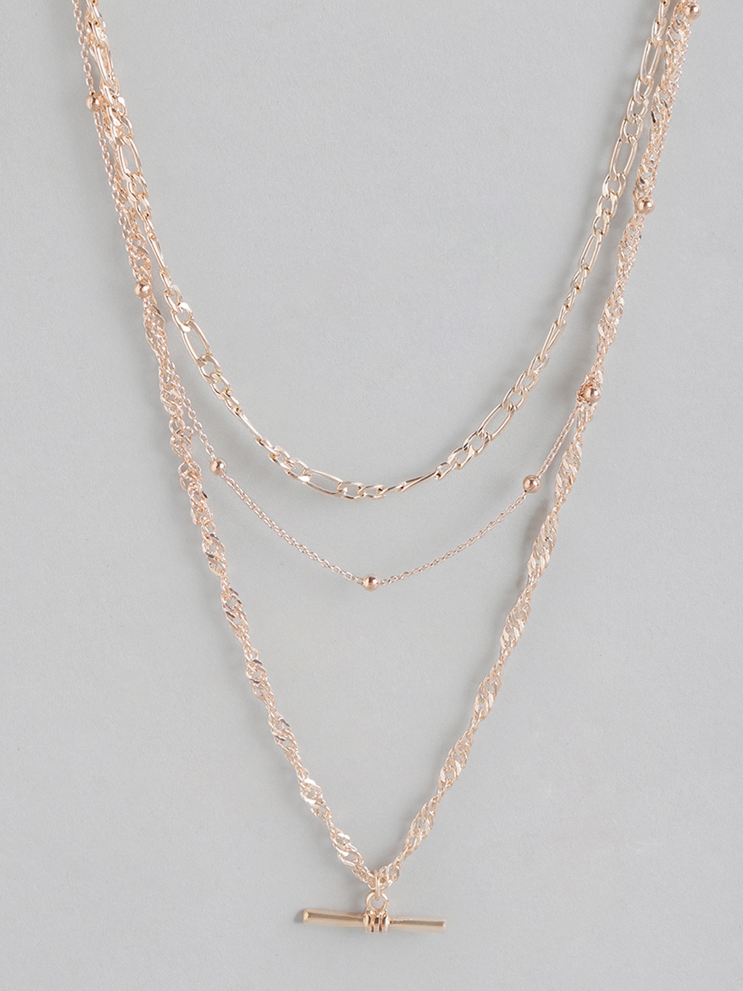 

Forever New Set of 3 Rose Gold-Plated Saskia Twist Chain Necklaces