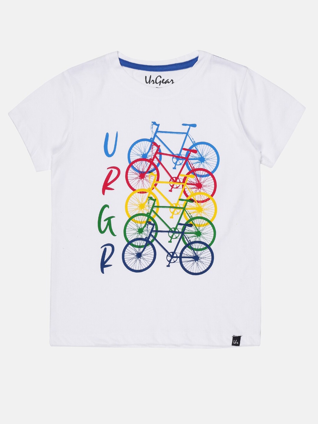 

UrGear Boys White Printed Yoga T-shirt