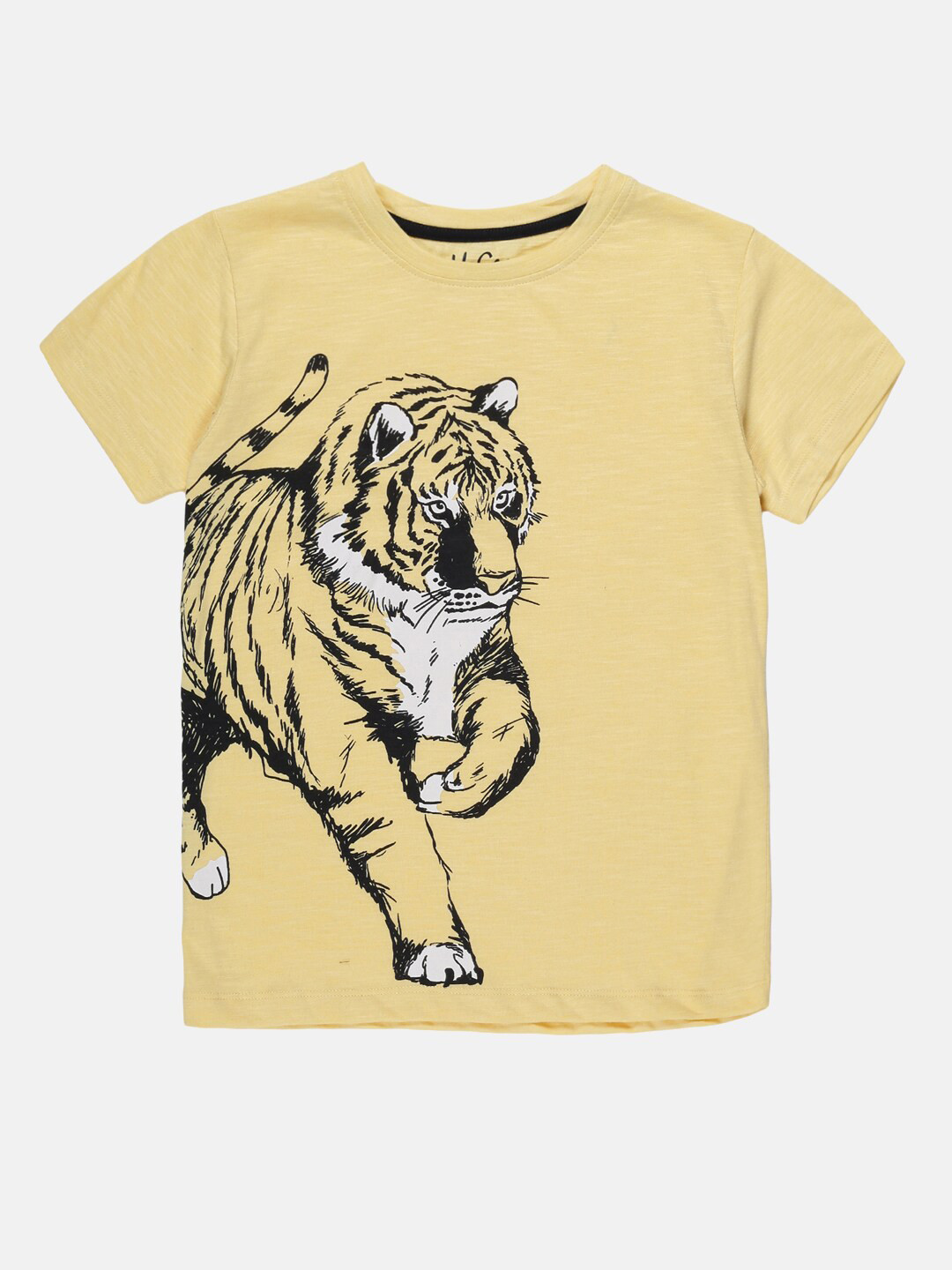 

UrGear Boys Yellow Printed Extended Sleeves Outdoor T-shirt