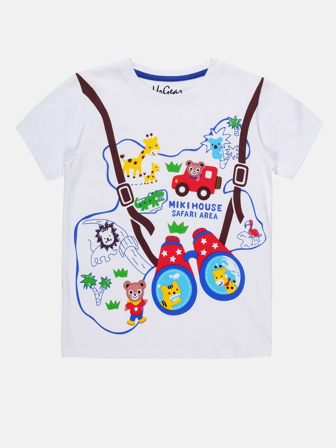 UrGear Boys White Printed T-shirt
