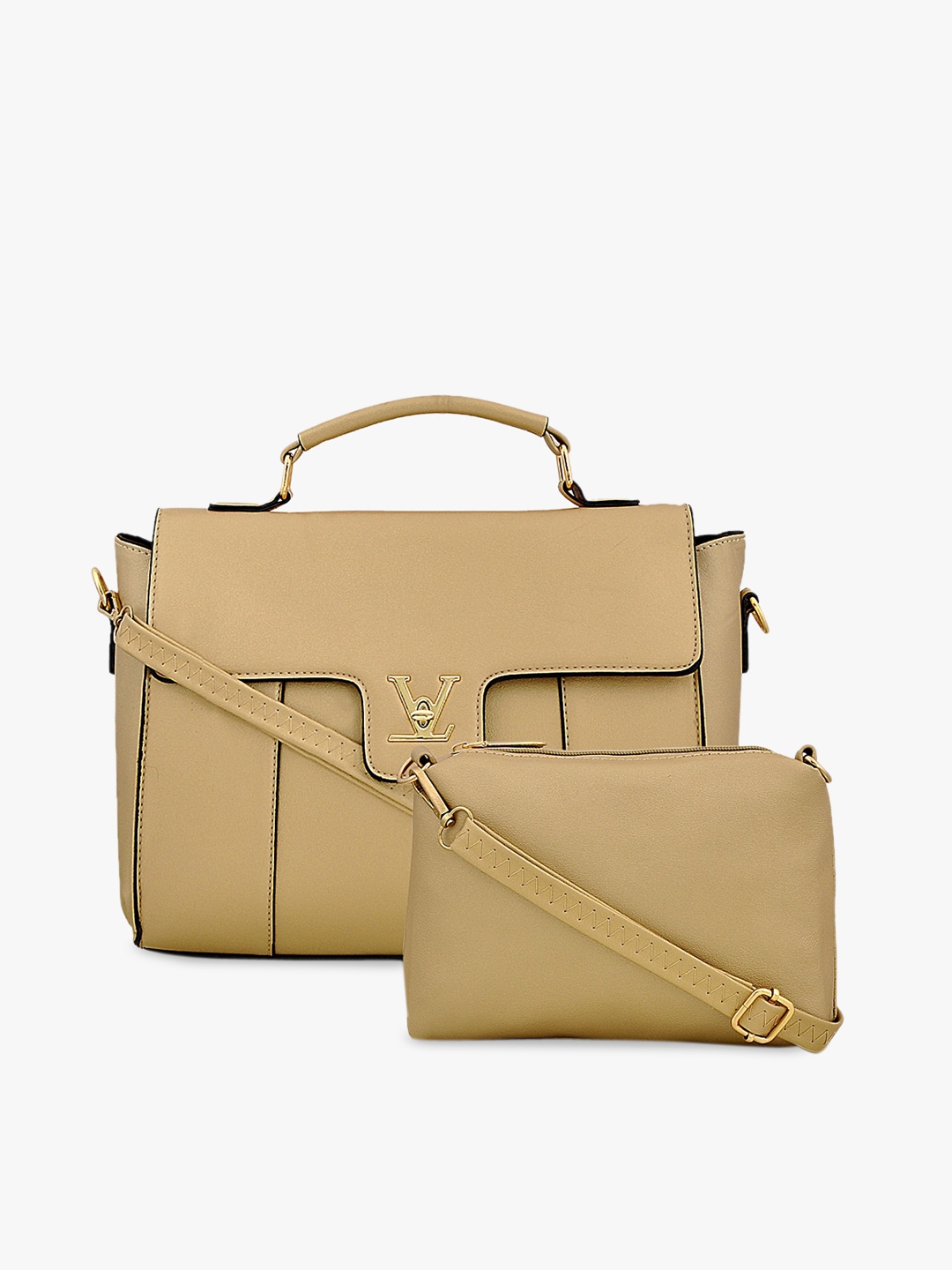

Pez dorado Gold-Toned Structured Satchel