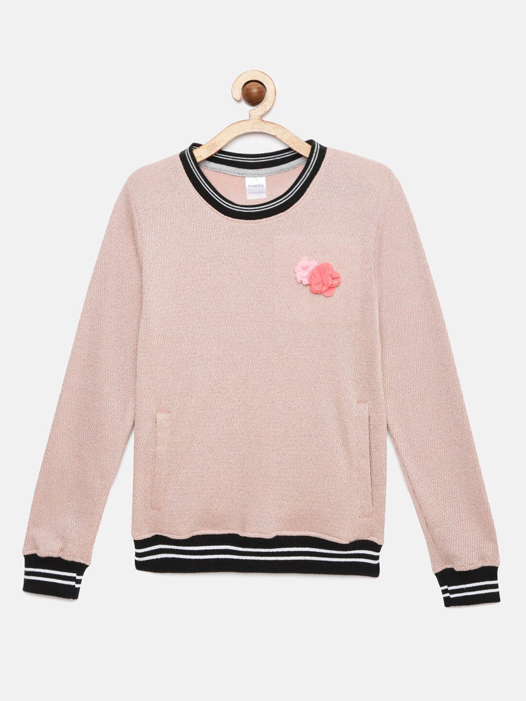 

mackly Girls Pink Sweatshirt