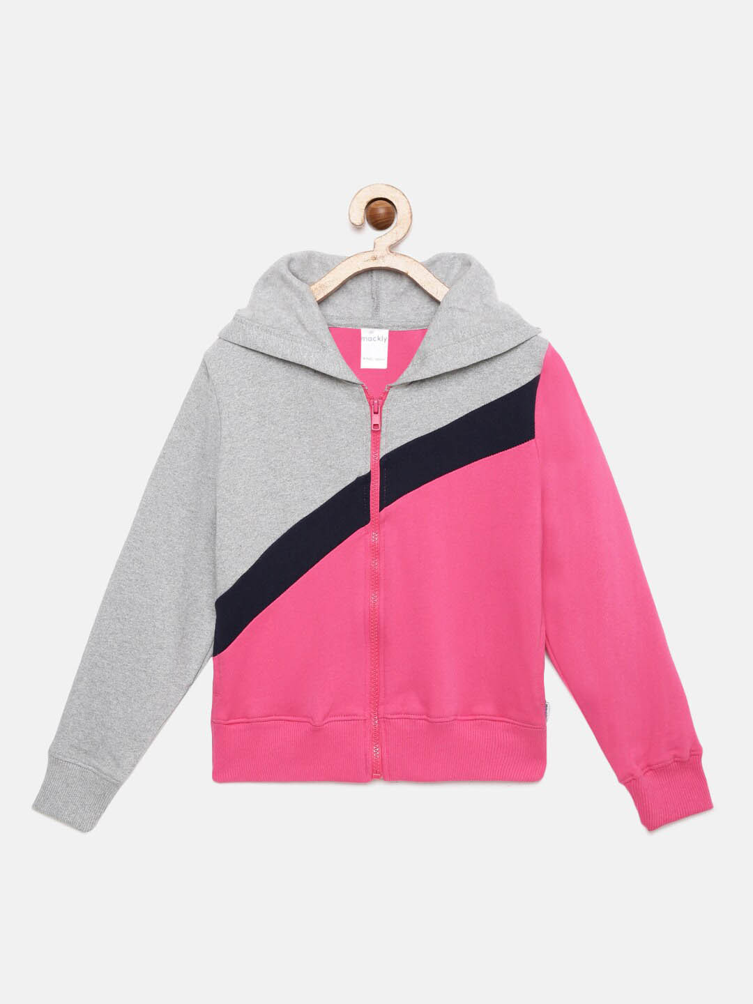

mackly Girls Pink Hooded Sweatshirt