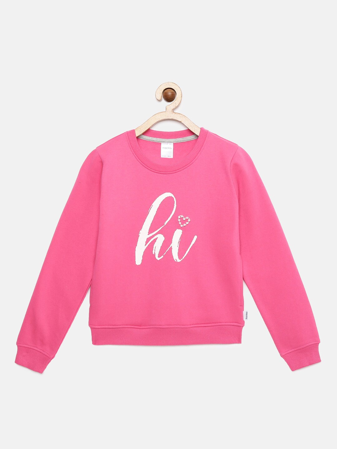 

mackly Girls Pink Sweatshirt