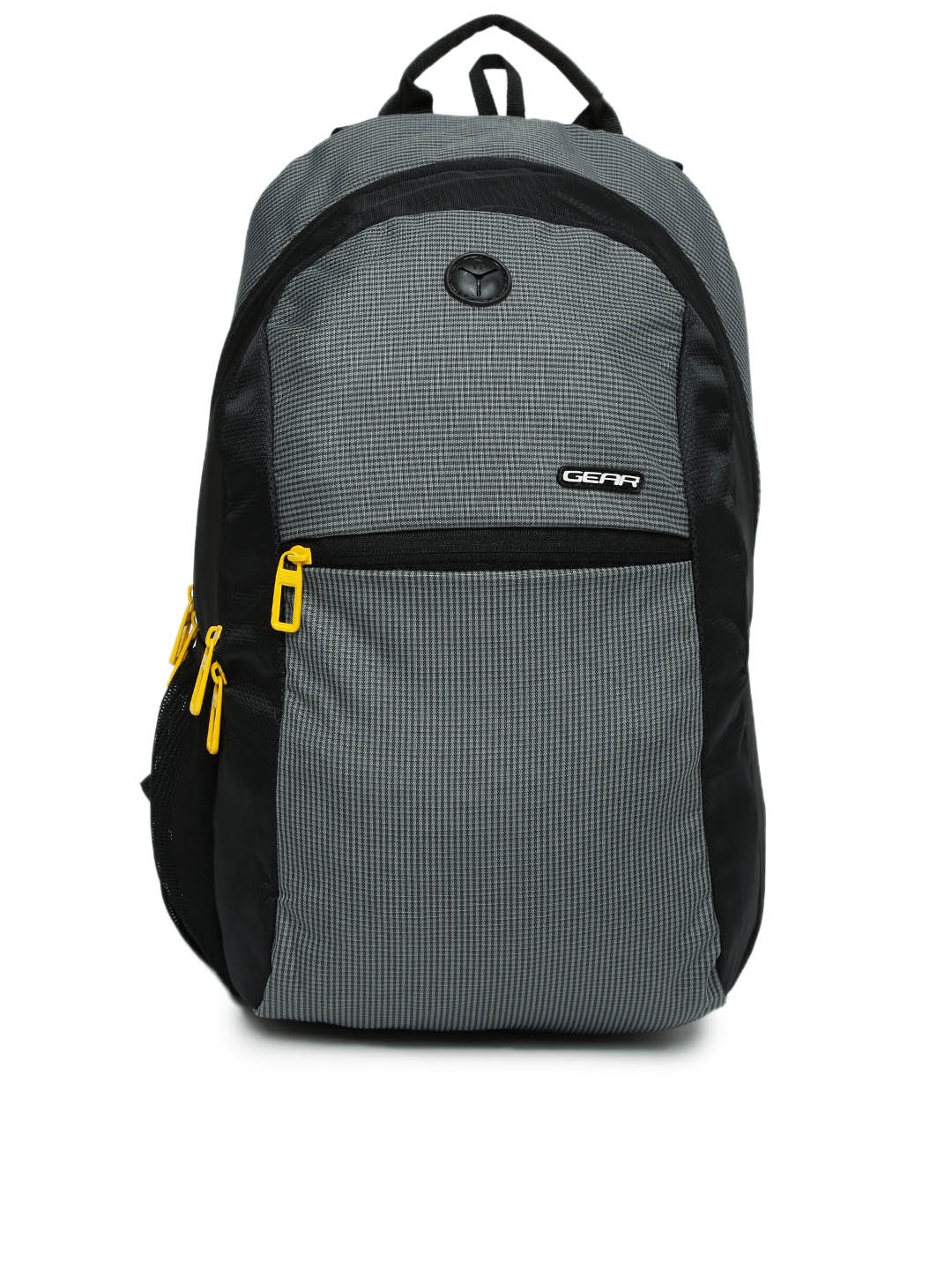 

Gear Unisex Grey & Black Colourblocked Eco 1 Backpack