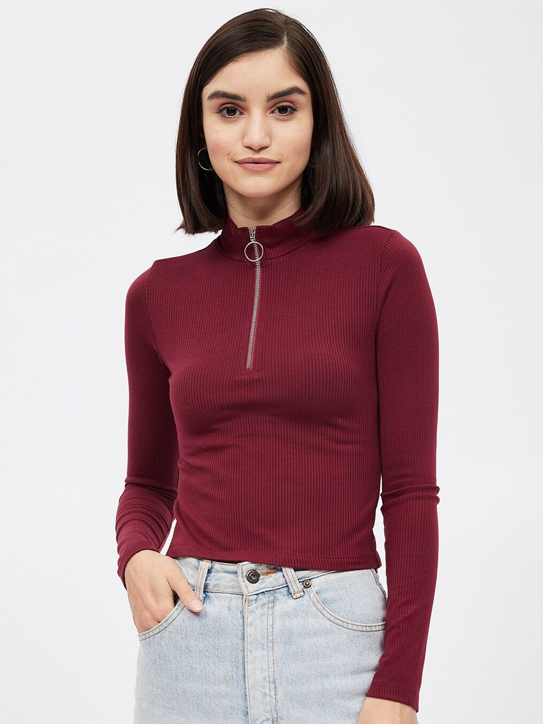 

Harpa Maroon Regular Top