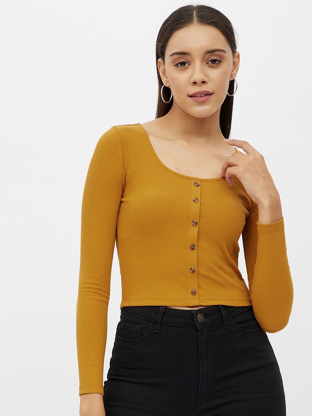 

Harpa Mustard Yellow Regular Top