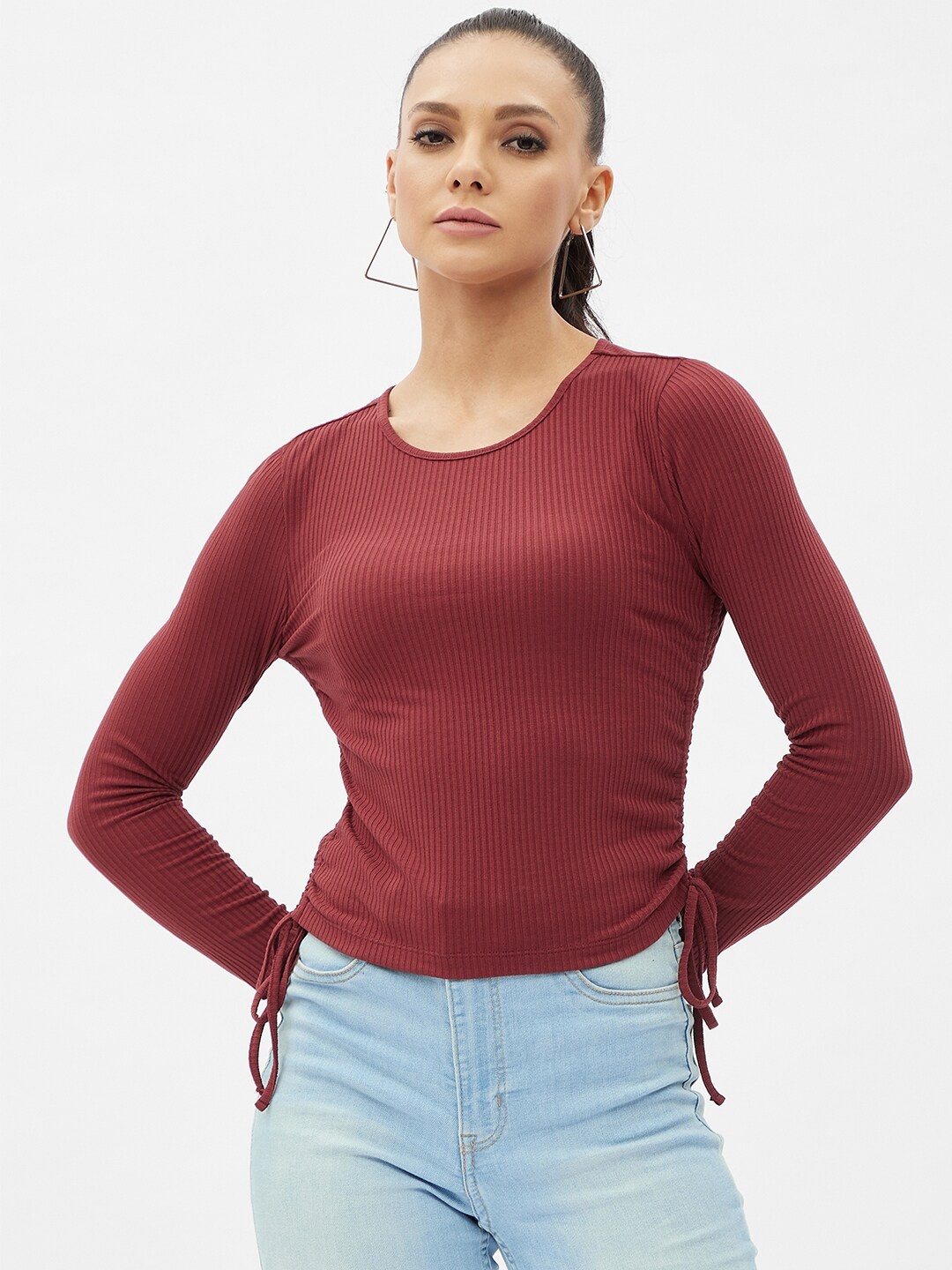 

Harpa Maroon Regular Top