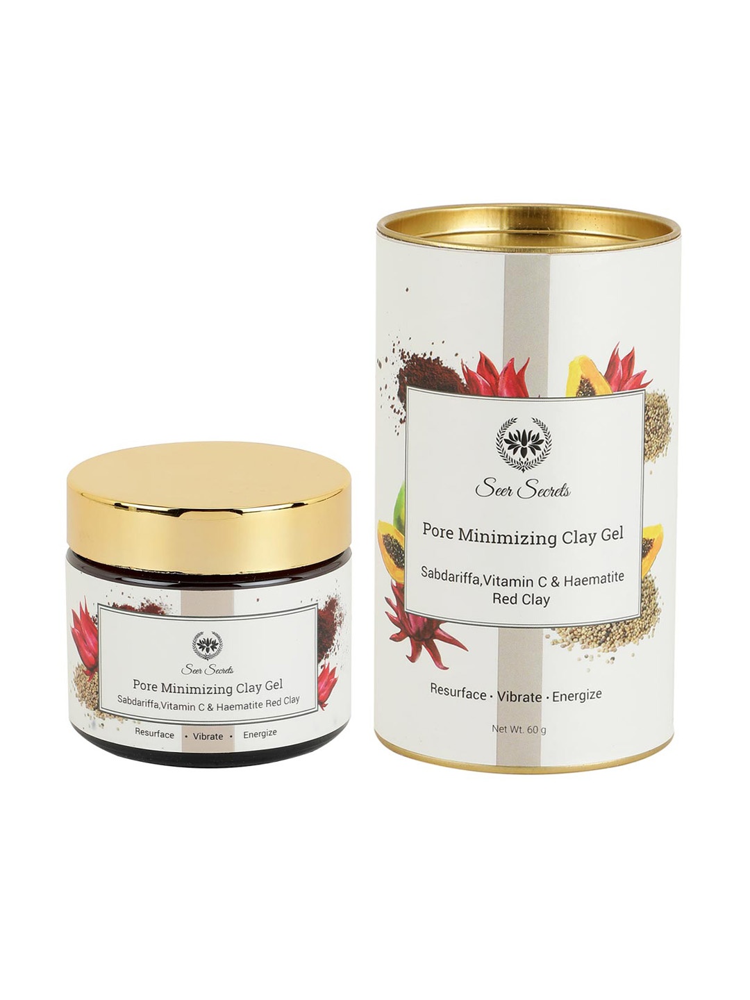 

Seer Secrets Sabdarifa Red Clay Mask- Treatment for Dark Spots - 50 g