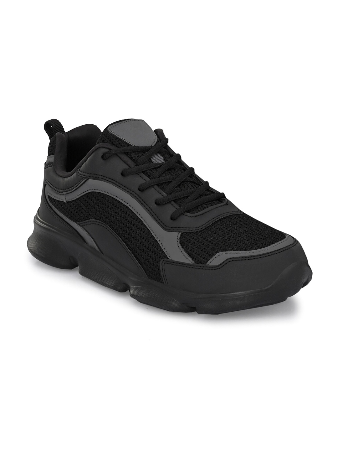 

OFF LIMITS Men Black Mesh Running Non-Marking Shoes