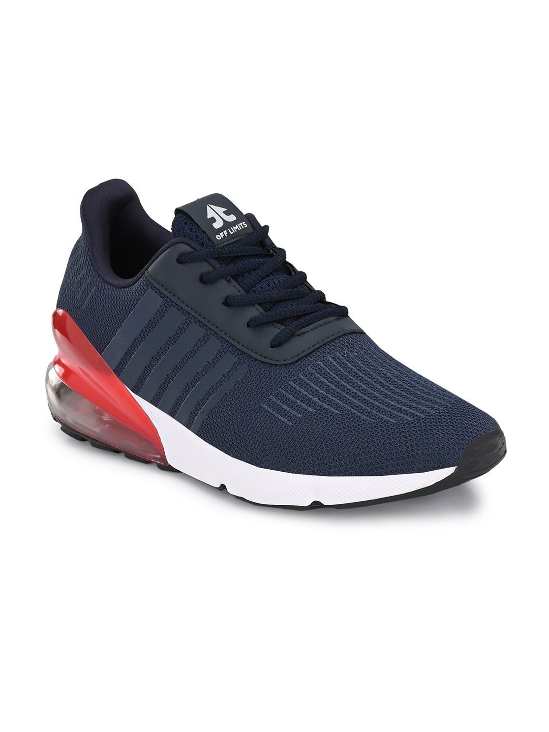 

OFF LIMITS Men Navy Blue Mesh Running Non-Marking Shoes