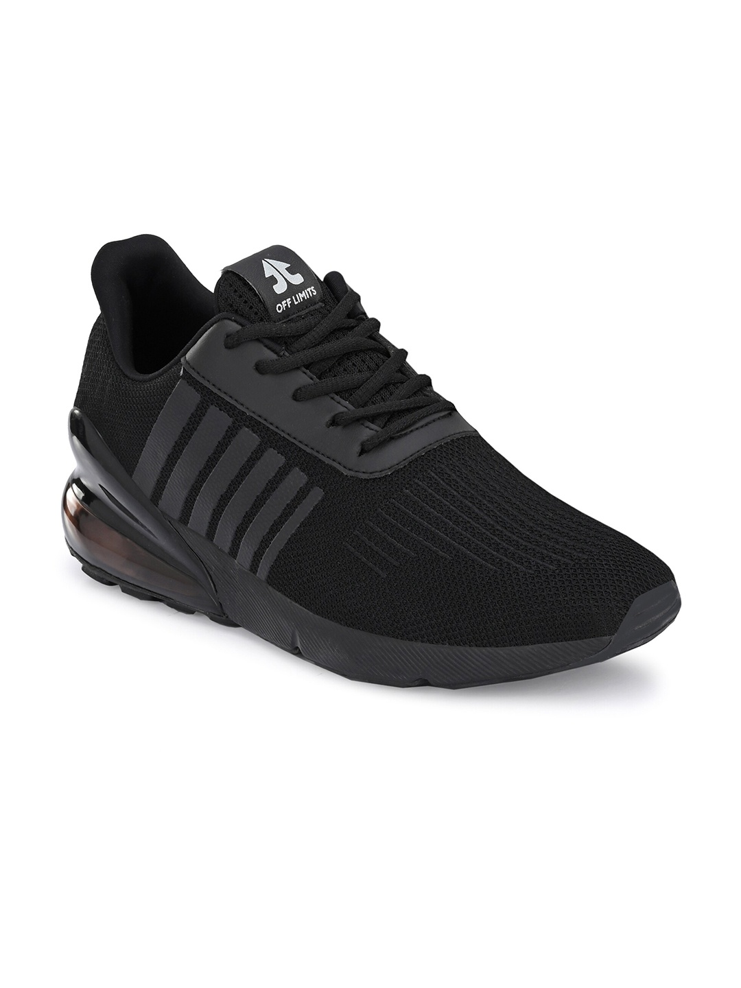 

OFF LIMITS Men Black Mesh Running Non-Marking Shoes