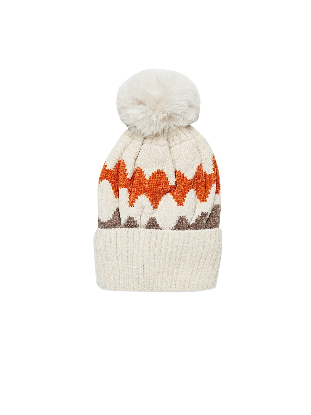 

20Dresses Women Beige & Orange Beanie