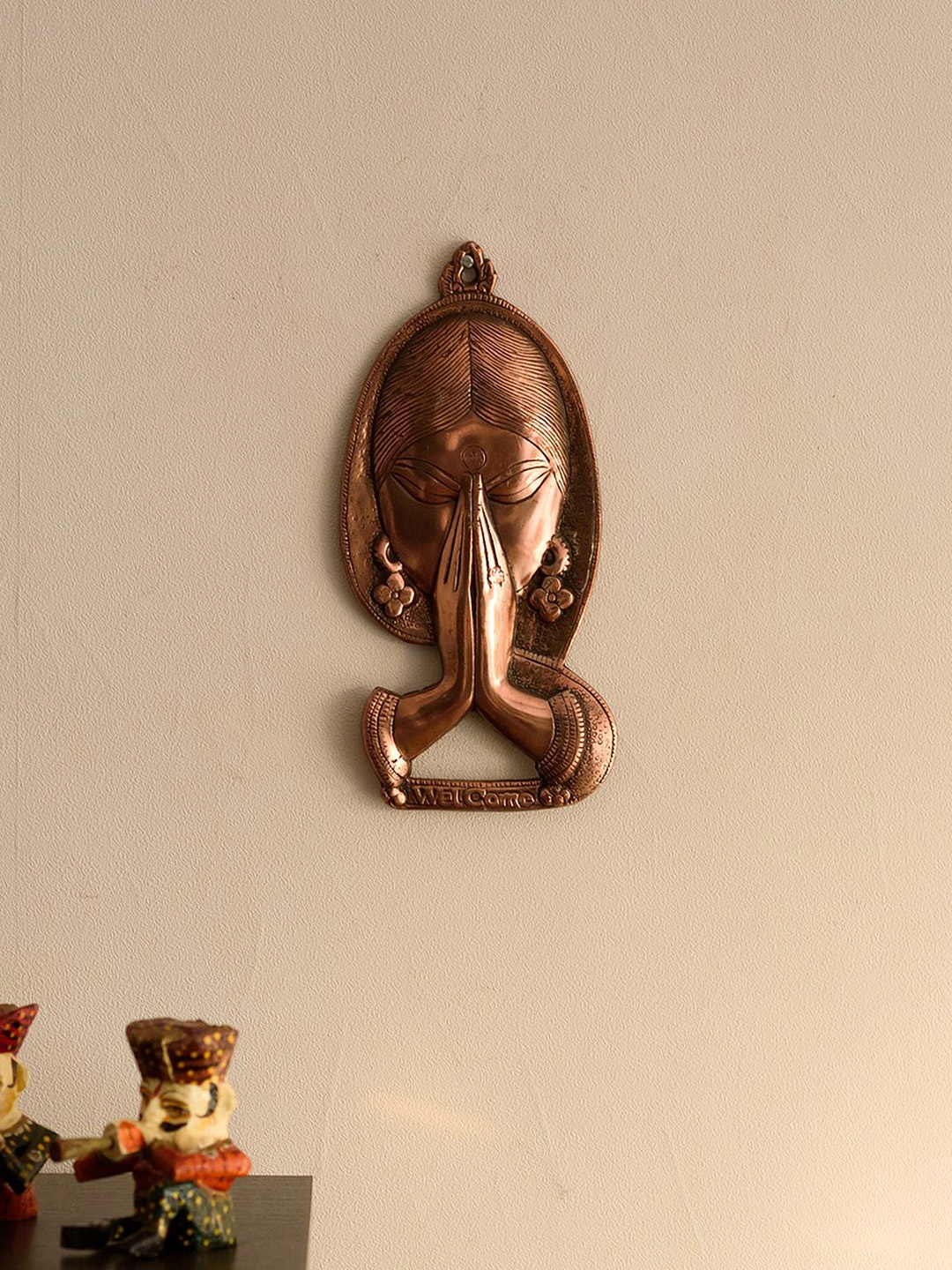 

eCraftIndia Bronze-Toned Metal Wall Hanging