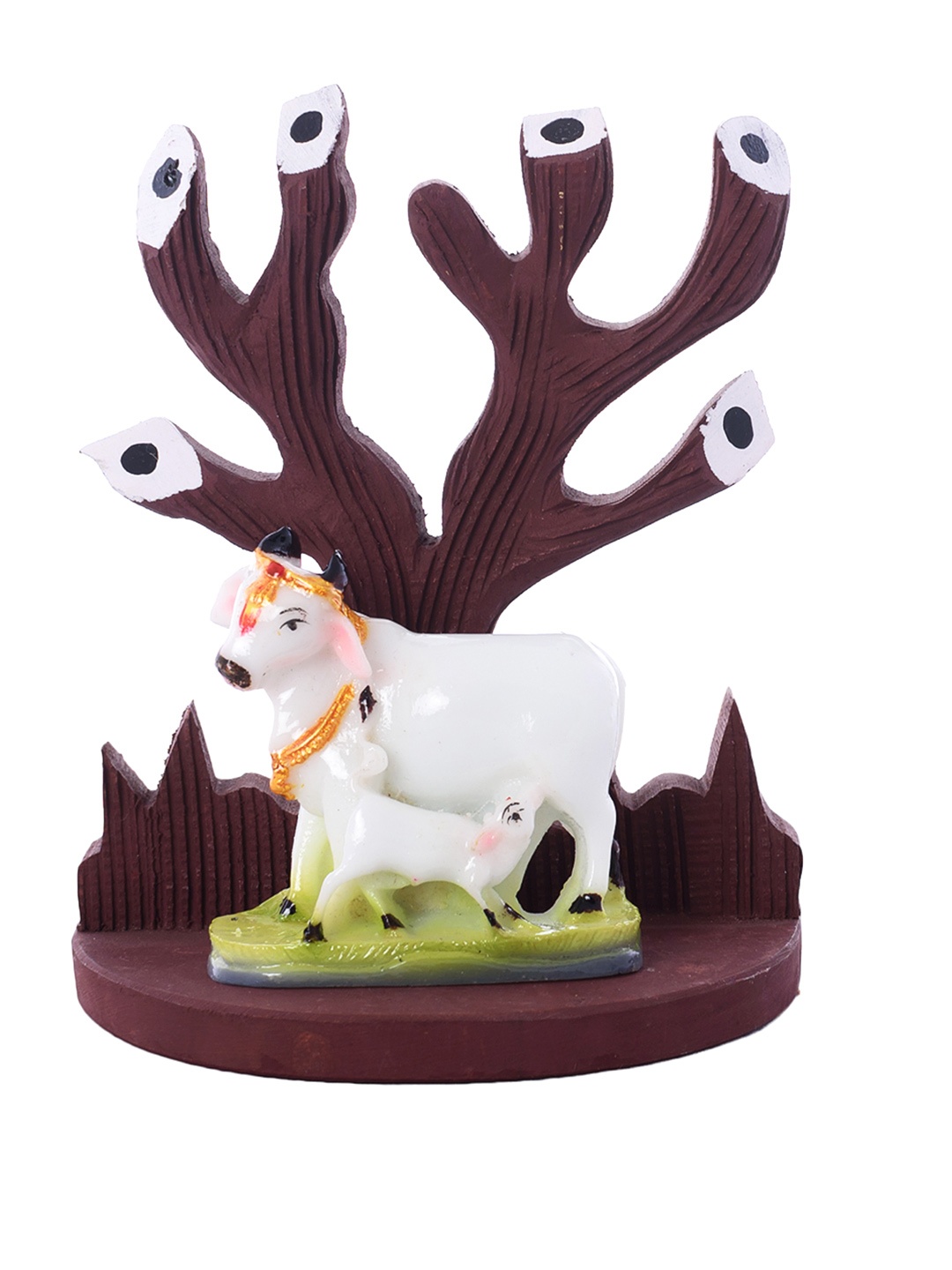 

eCraftIndia Brown & White Showpiece