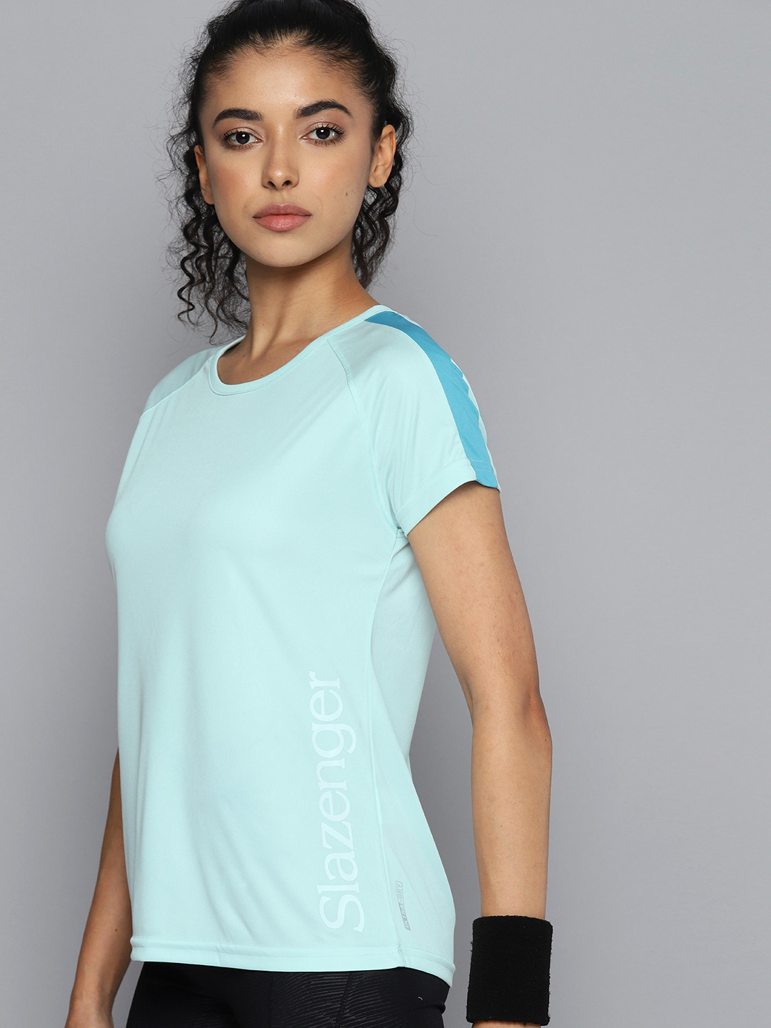 

Slazenger Women Solid T-shirt, Blue
