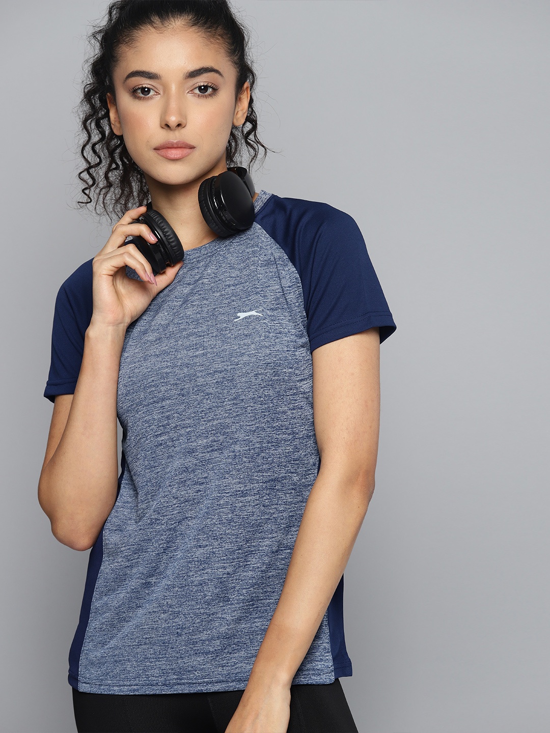 

Slazenger Women Solid T-shirt, Blue