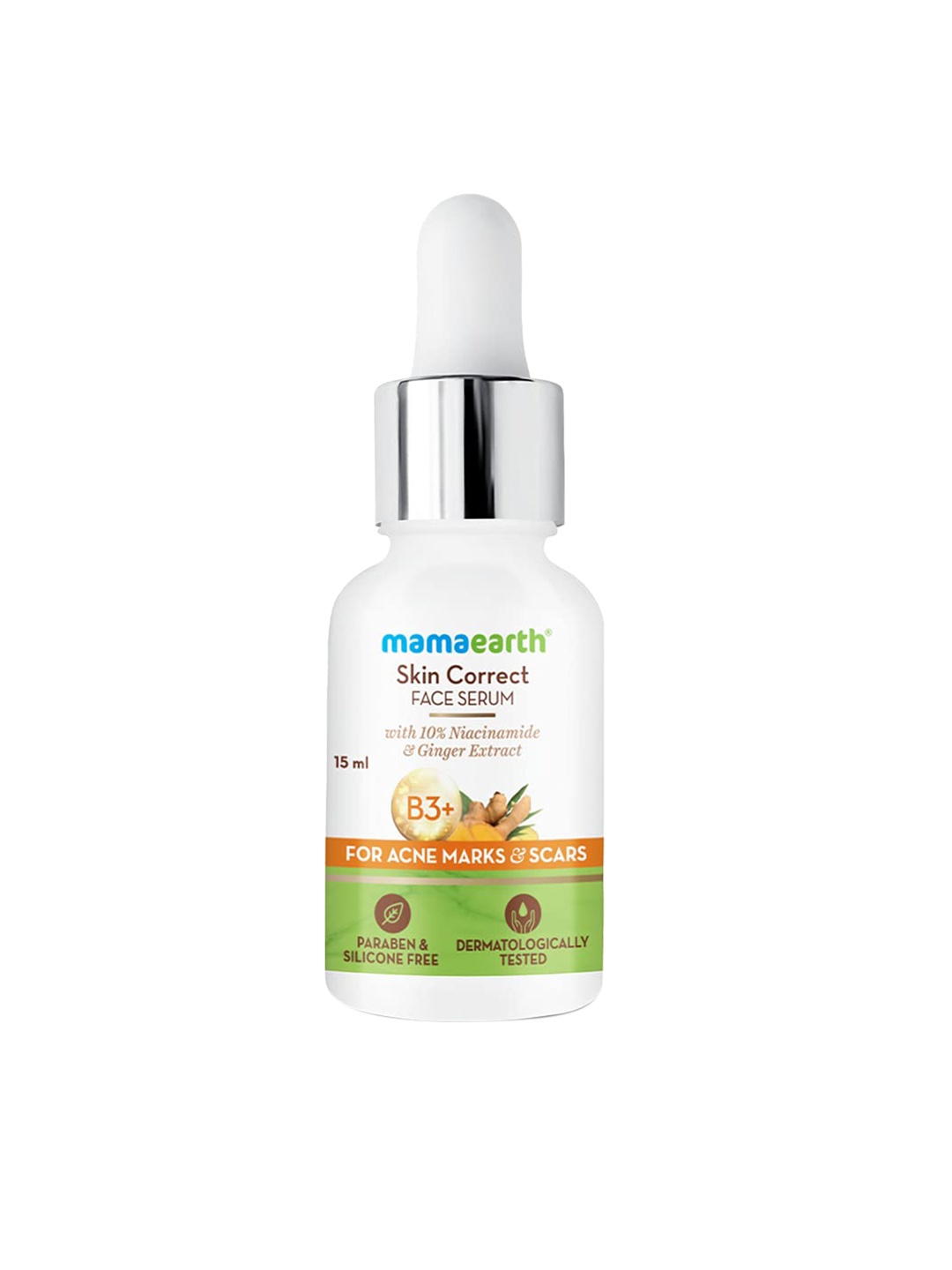 

Mamaearth Skin Correct Face Serum with Niacinamide & Ginger Extract for Acne Marks - 15 ml, Transparent