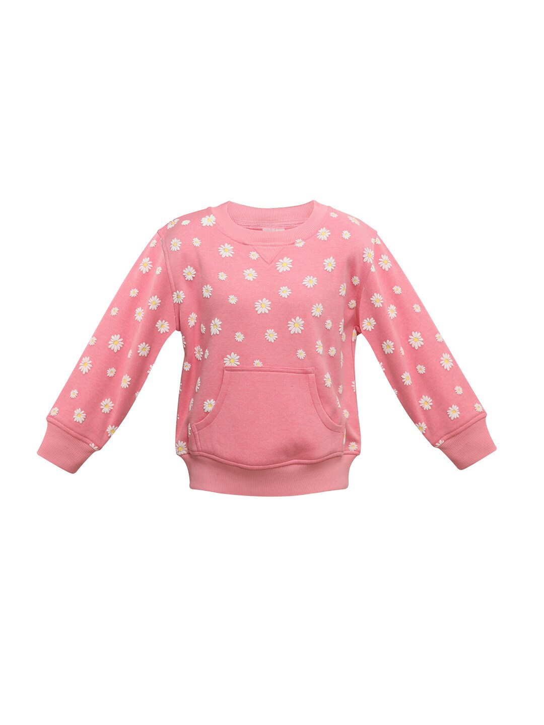 

Daffodils GIRLS WEAR Girls Pink & White Polka Dots Printed Sweatshirt