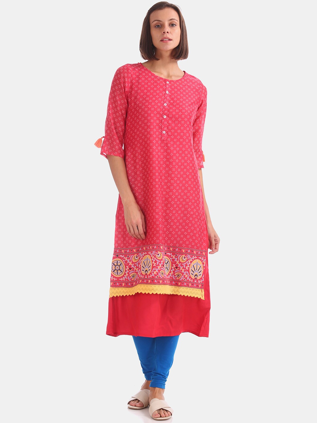

Anahi Women Red Printed Kurta