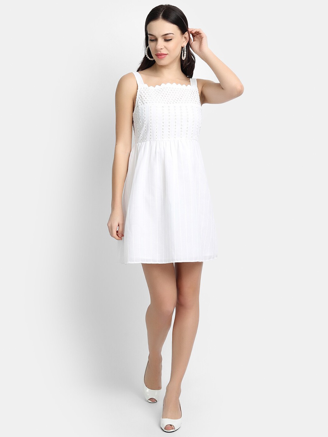 

LY2 White A-Line Dress