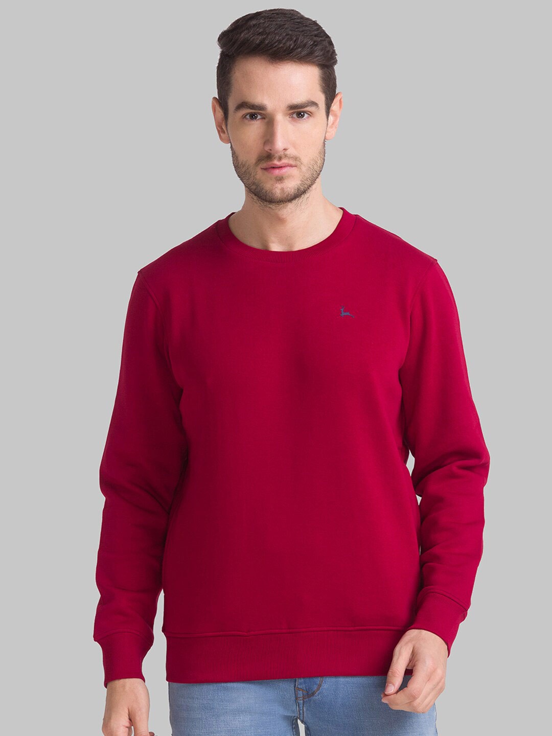 

Parx Men Maroon Sweatshirt