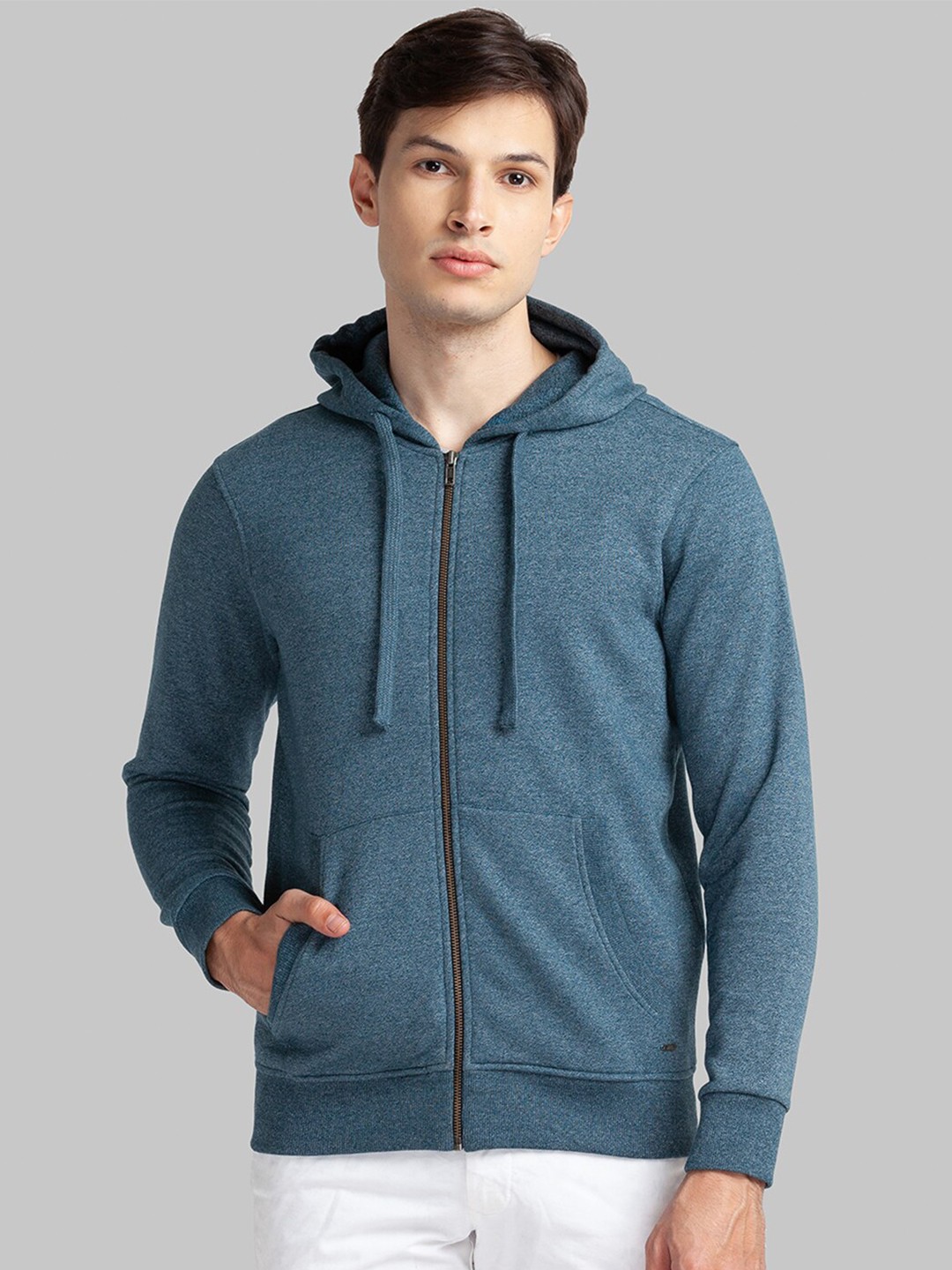 

Parx Men Blue Hooded Sweatshirt