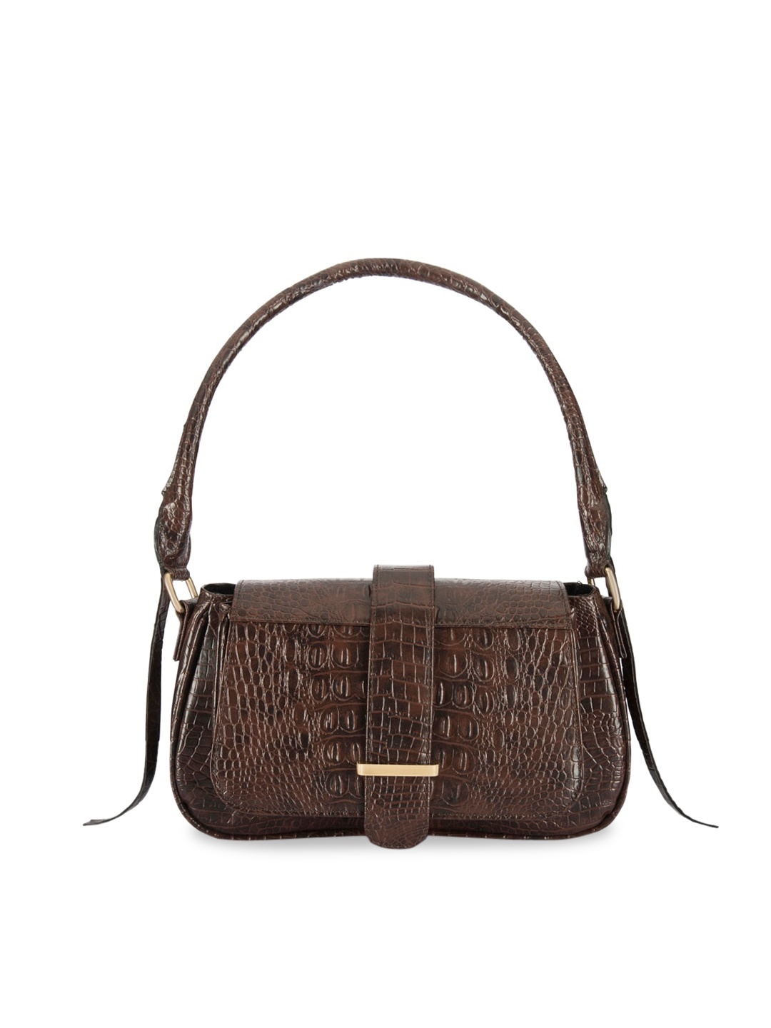

IMARS Woman Brown Animal Textured PU Structured Handheld Bag