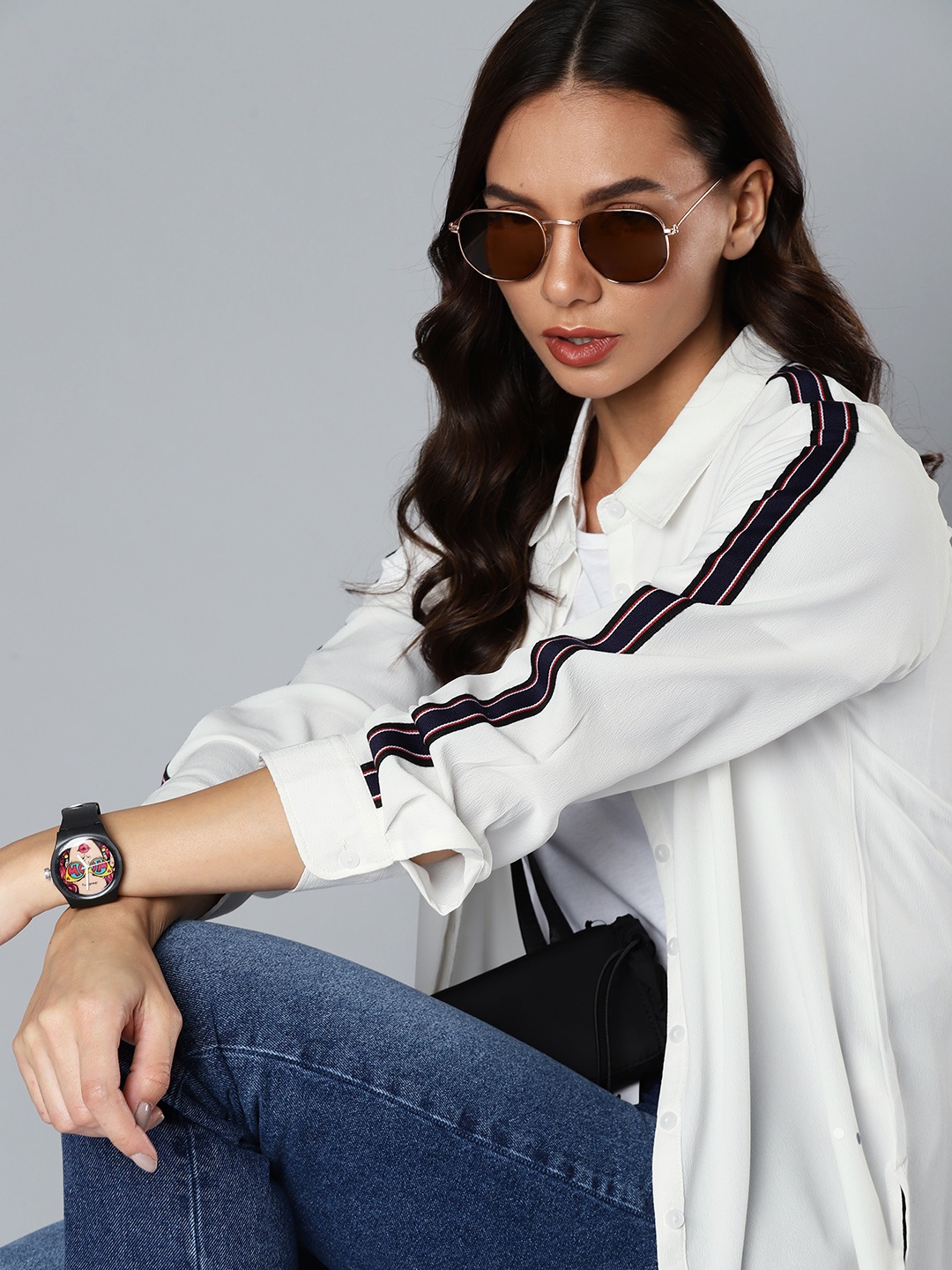 

Harvard Women White Solid Casual Shirt
