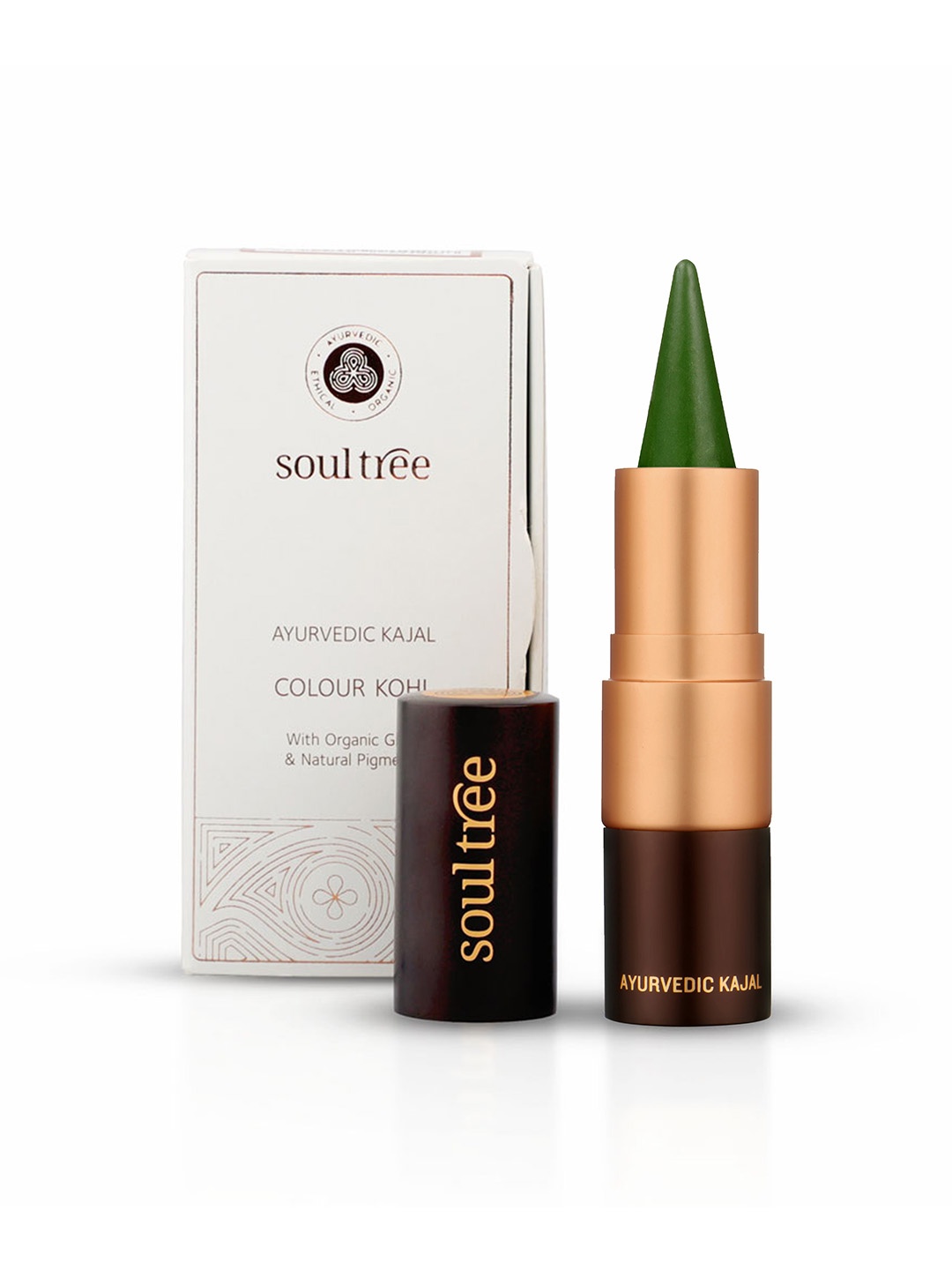 

Soultree Ayurvedic Fern Green Kajal - 3gm
