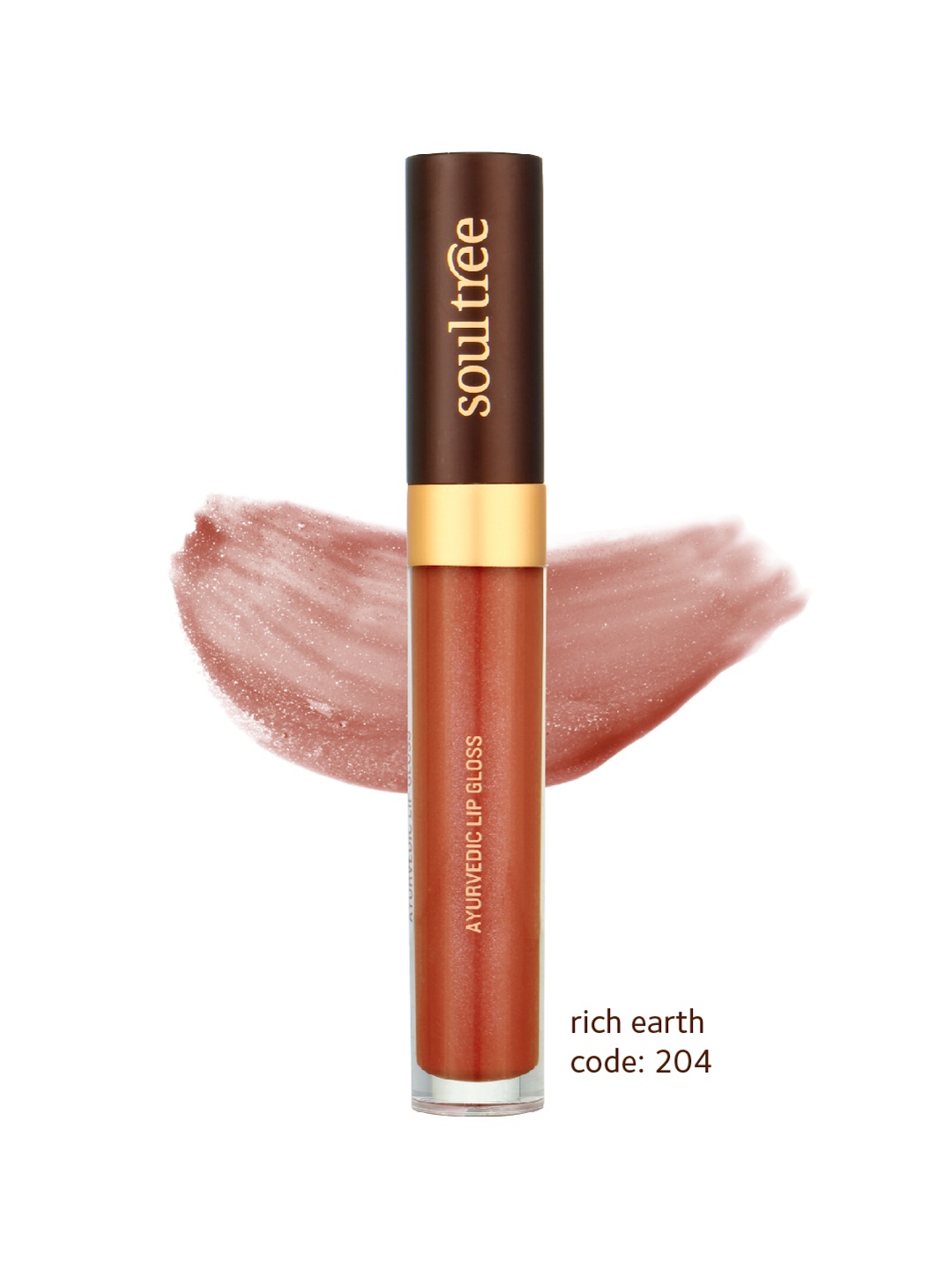 

Soultree Ayurvedic Lip Gloss - Rich Earth - 5gm, Rust