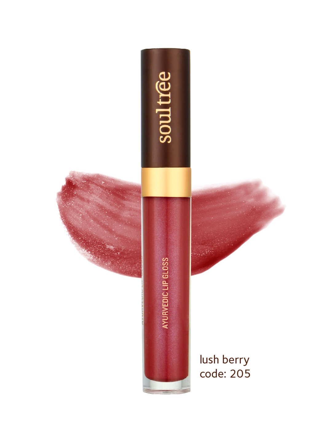 

Soultree Ayurvedic Lip Gloss - Lush Berry - 5gm, Maroon