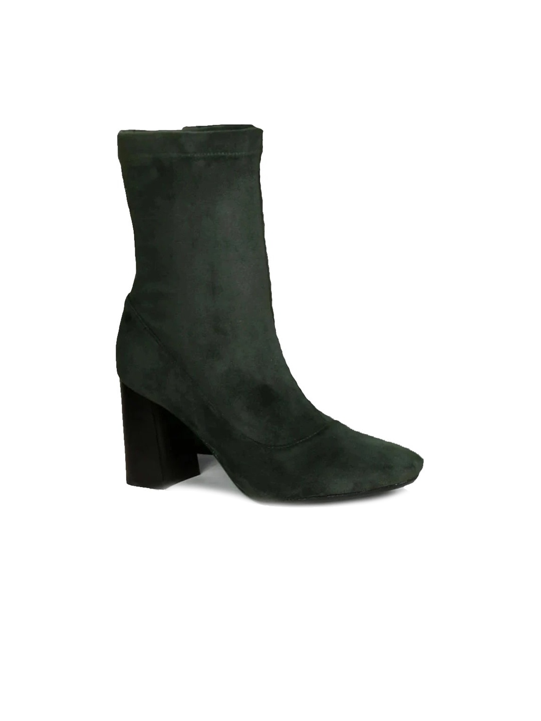 

Saint G Grey Suede Block High-Ankle Heeled Boots