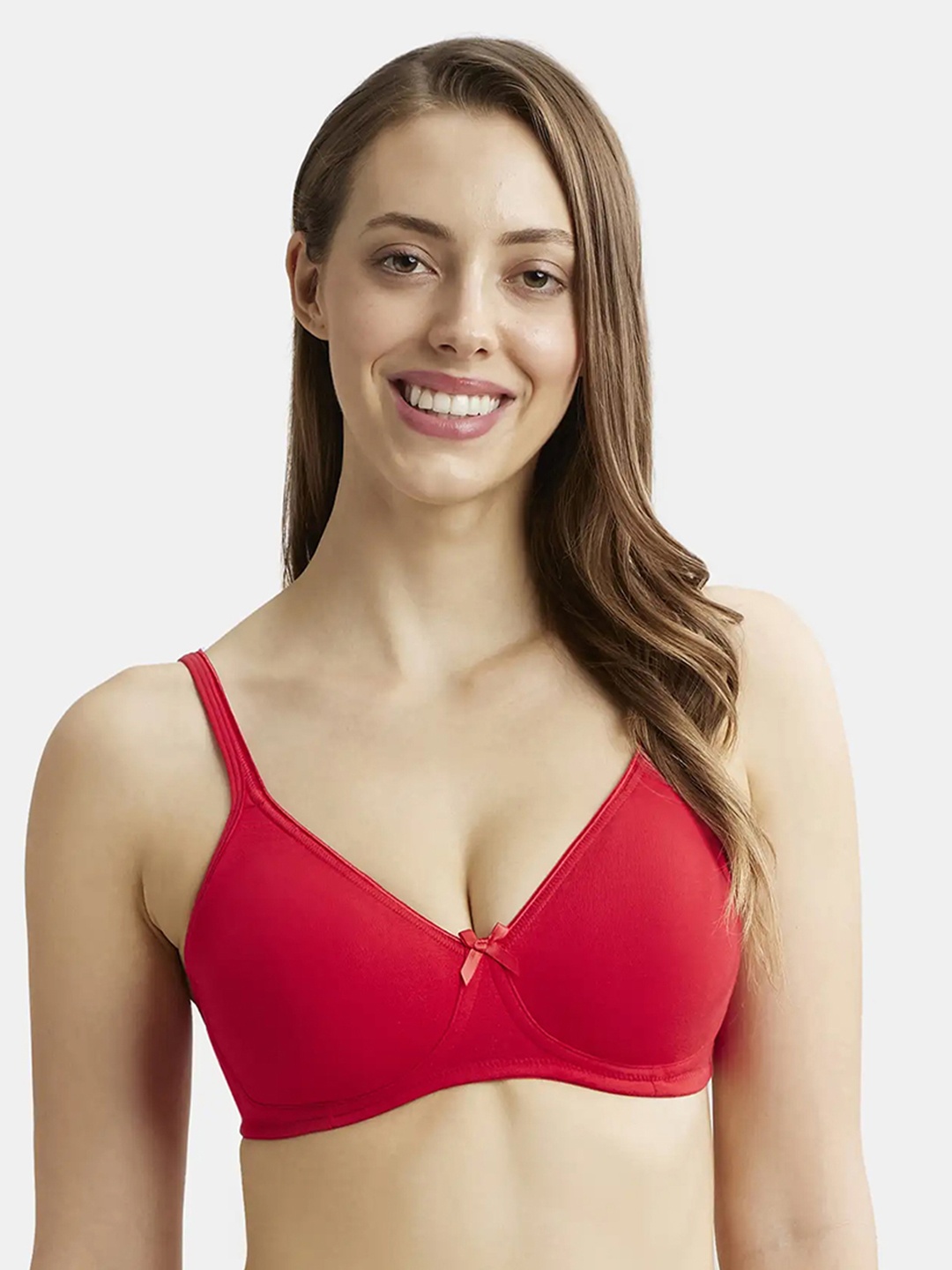 

Jockey Non-Wired Non-Padded Medium Coverage Everyday Bra 1722-0105, Red