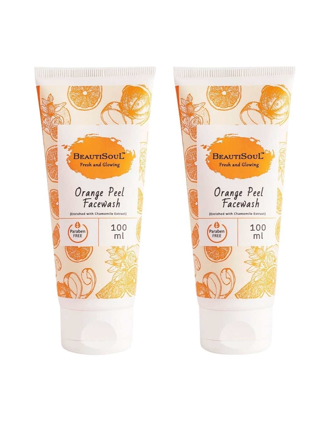 

Beautisoul Unisex Pack of 2 Orange Peel Face Wash 200ml